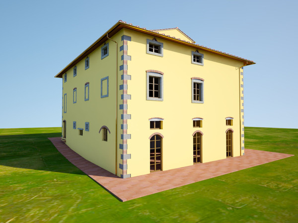 3d exterior villa house garden - Exterior Villa House with garden (exterior)... by AntonioBosi