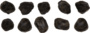 3d set hollowed asteroids model