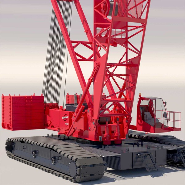 manitowoc 16000 crawler crane 3d model - Crawler Crane Manitowoc 16000... by ArqArt3D