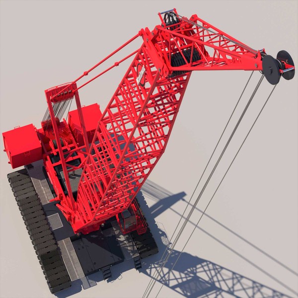 manitowoc 16000 crawler crane 3d model - Crawler Crane Manitowoc 16000... by ArqArt3D
