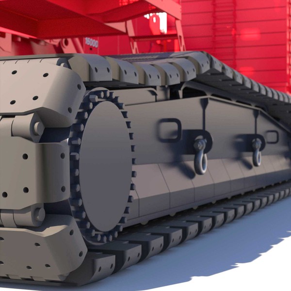 manitowoc 16000 crawler crane 3d model - Crawler Crane Manitowoc 16000... by ArqArt3D