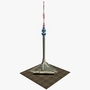 3d avala telecommunication tower