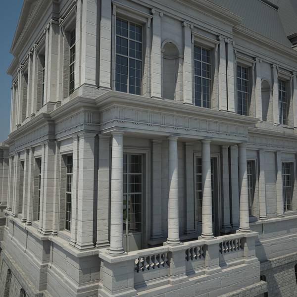 3d french chateau model - French Chateau... by Van der Dal
