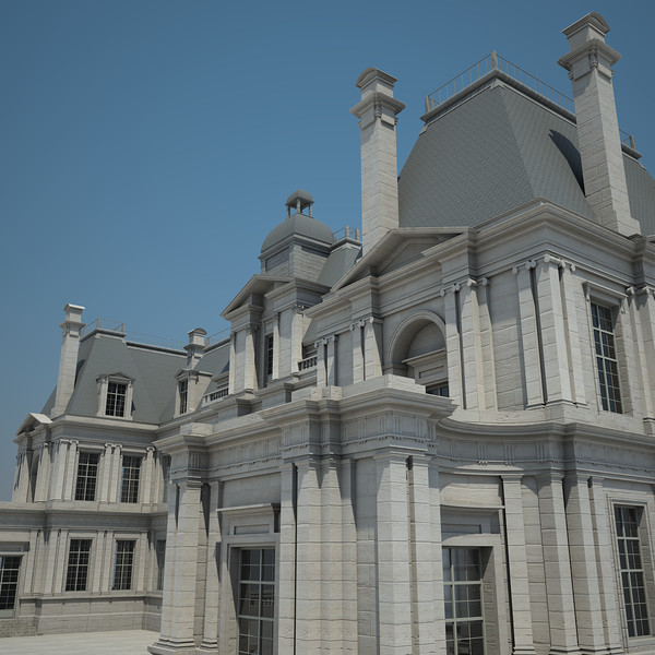 3d french chateau model - French Chateau... by Van der Dal