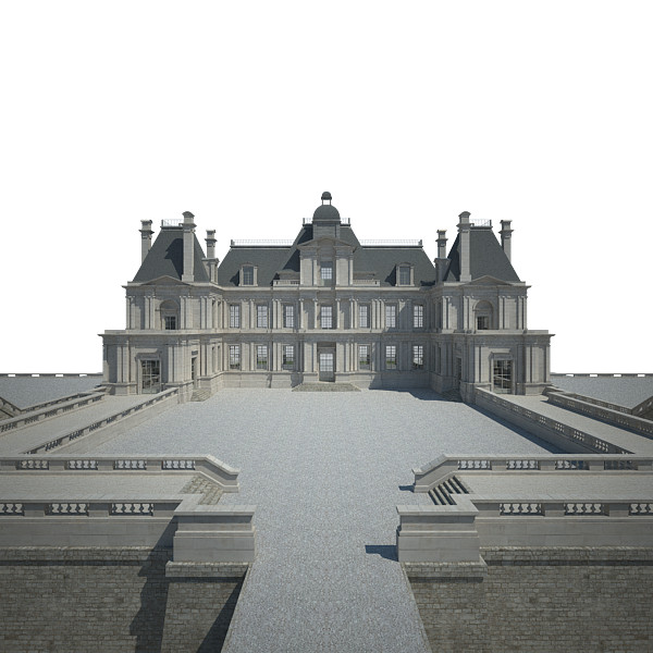 3d french chateau model - French Chateau... by Van der Dal