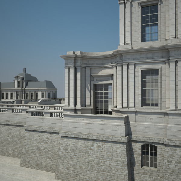 3d french chateau model - French Chateau... by Van der Dal
