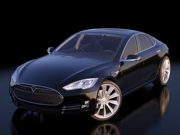 3d 2013 tesla s modeled - Tesla Model S 2013... by be fast