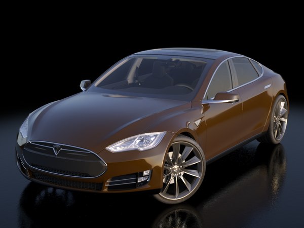 3d 2013 tesla s modeled - Tesla Model S 2013... by be fast