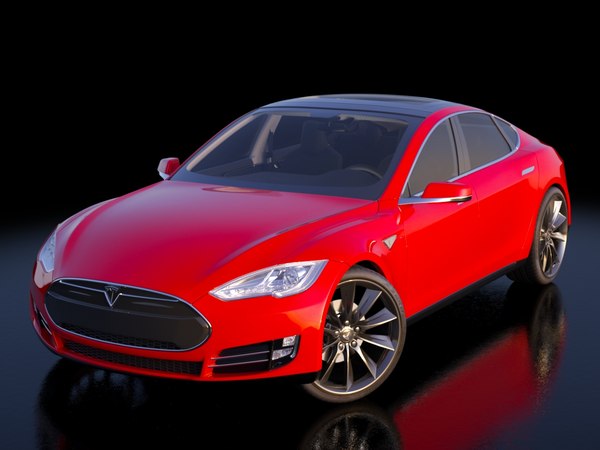 3d 2013 tesla s modeled - Tesla Model S 2013... by be fast
