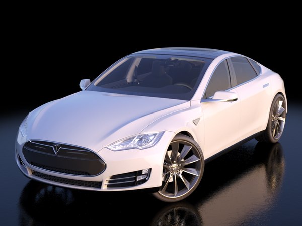 3d 2013 tesla s modeled - Tesla Model S 2013... by be fast