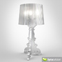 3d model transparent lamp bourgie