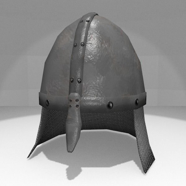3d obj resolution helmet medieval - Medieval Helmet... by Rangerr