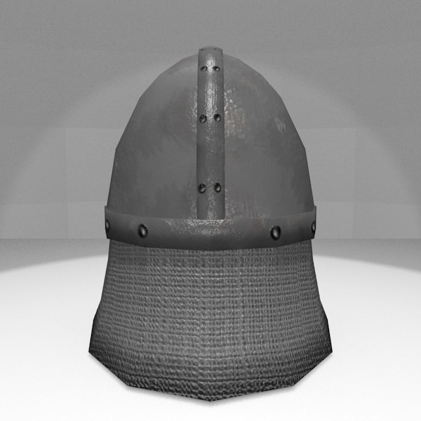 3d obj resolution helmet medieval - Medieval Helmet... by Rangerr