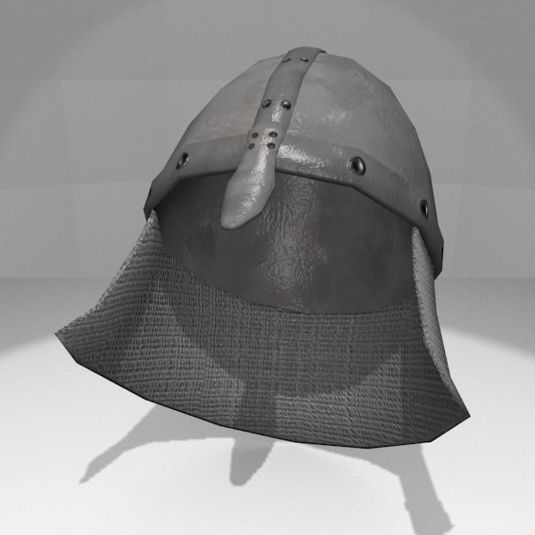 3d obj resolution helmet medieval - Medieval Helmet... by Rangerr