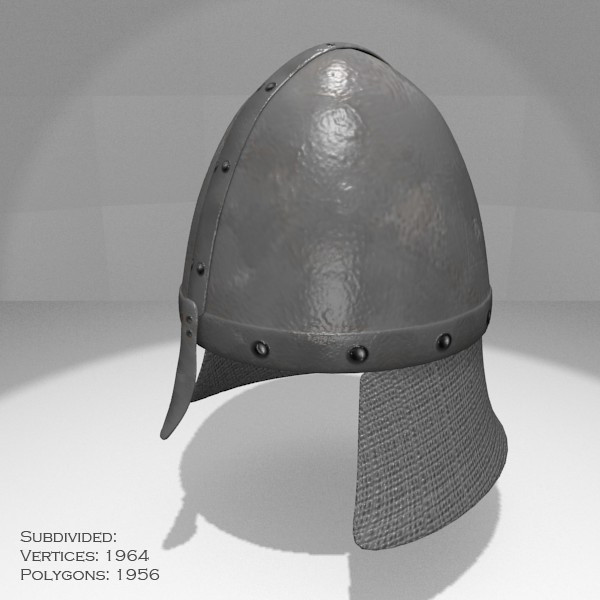3d obj resolution helmet medieval - Medieval Helmet... by Rangerr