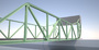 swingbridge bridge 3d model