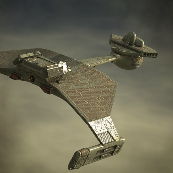 klingon k t inga 3d model - K'T'Inga Battlecruiser... by luki82