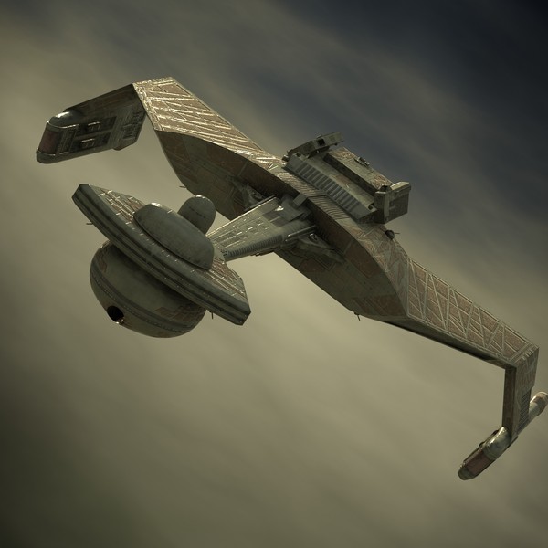 klingon k t inga 3d model - K'T'Inga Battlecruiser... by luki82