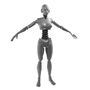 3d robot female character model