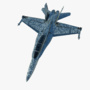 fighter military plane 3d model