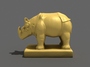 3d max rhino statue
