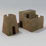3d model adobe dogon buildings