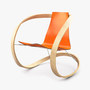 3d ribbon rocking chair model