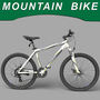 3d realistic mountain bike modeled