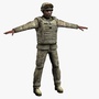 3d army oldier multicam