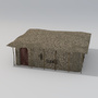 3d masai hut