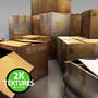 cardboard boxes 3d max