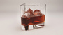 glass whiskey ice cubes 3d c4d