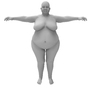 female fat 3d model