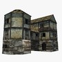 3d medieval house model