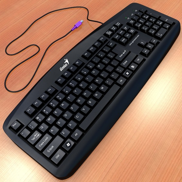 3d keyboard genius kb-110 keys - Keyboard KB-110 Genius... by thePROmax