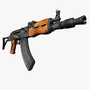 3ds max kalashnikov ak weapon ak-47
