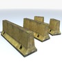concrete barrier 3d 3ds