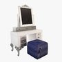 3d model dressing table modenese