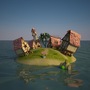 3d model cartoon island