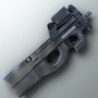 fn p90 smg hi-res 3d model