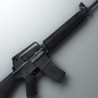 m16 assault rifle hi-res 3d model
