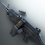 3dsmax m249 light machine gun