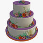 3d model wedding cake