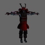 3d model samurai monster creature
