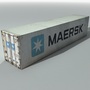 3ds max maersk shipping cargo container