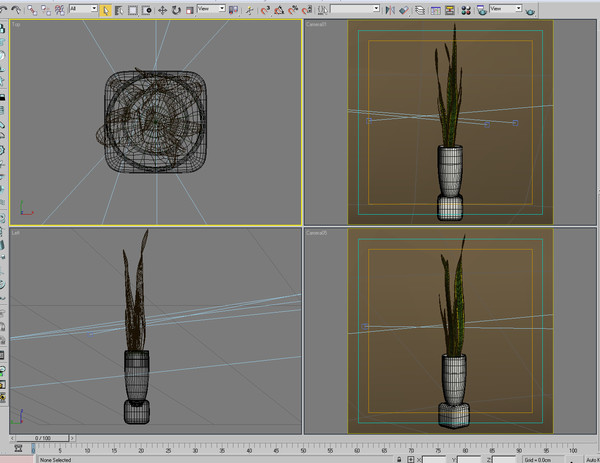 plant flowerpot 3d model - plant with flowerpot_11... by bihoreanul
