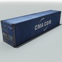 3d model cma shipping cargo container