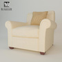 baker club chair 3d max