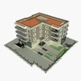apartment building 3d max