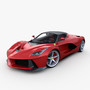 ferrari laferrari 2014 3d model